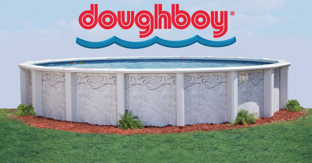 A Doughboy above ground swimming pool